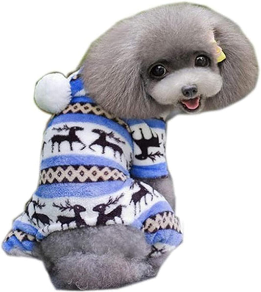 Dog Hoodie Soft Cozy Winter Puppy Clothing Pet Clothes Sweater Cute Hooded Dogs Sweatshirts Cat Coat